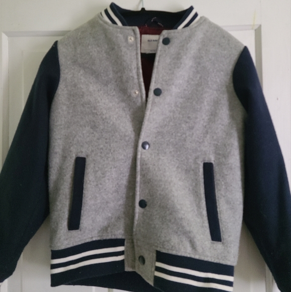 Old Navy Other - Boys soft varsity jacket in navy and grey. Size 10/12